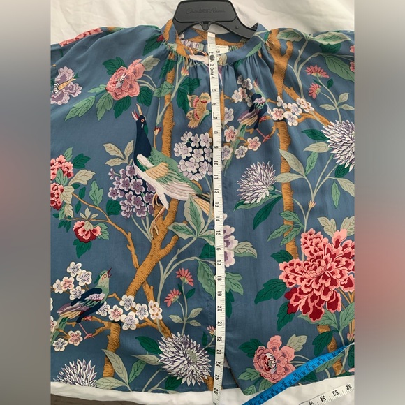 H&M Floral Blouse - Blue and Pink - Picture 7 of 7